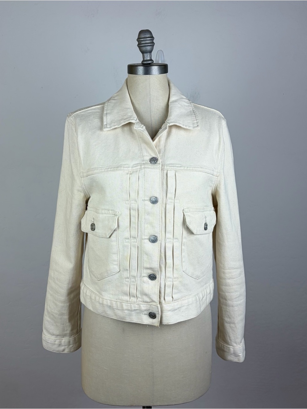 OAT New York Cream Denim Jacket